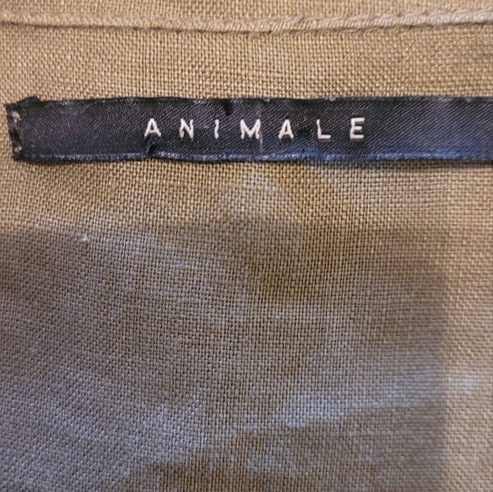 100%linen jacket By Animal sleeves long - Picture 9 of 12